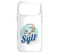 Sylt Mer du Nord Allemagne Île Rétro Chaise de Plage Coque pour iPhone 17 Pro Max