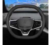 SYLTER Couvre Volant Voiture Housse Volant Intérieure Cuir Respirant pour Volvo pour EX30 2024 Housse De Volant(Ligne Noire)