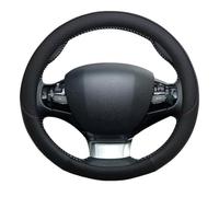 SYLTER Couvre Volant Voiture pour Peugeot 308 2014-2020 II T9 308 SW 308 308 CC Housse Volant Voiture Plaid Antidérapant Accessoires Intérieurs Voiture Housse De Volant(Noir)