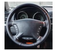SYLTER Couvre Volant Voiture Volant De Voiture en Cuir Artificiel Antidérapant pour Mitsubishi pour Pajero 2007 - 2019 pour Galant 2008-2012 pour Zinger caches Volant