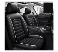 SYLTER Ensembles Housses Siège Housse De Siège De Voiture en Cuir Accessoires Automobiles pour SsangYong Tous Les Modèles pour Korando pour Kyron pour Rodius pour ActYon pour Rexton(Black White)