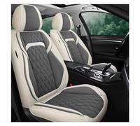 SYLTER Ensembles Housses Siège Housse De Siège De Voiture en Lin pour Ford pour Focus 2 MK1 MK3 pour Mondeo MK4 pour Fiesta MK7 Protections De Siège De Voiture(Beige Grey)