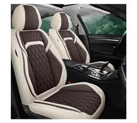 SYLTER Ensembles Housses Siège Housse De Siège De Voiture en Lin pour Ford pour Focus 2 MK1 MK3 pour Mondeo MK4 pour Fiesta MK7 Protections De Siège De Voiture(Beige Coffee)