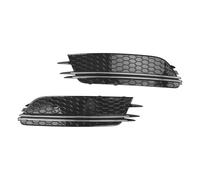 SYLTER Grille De Pare Chocs Couvercle De Phare Antibrouillard Avant 2 Pièces Calandre Adaptée pour A6 4G C7 2012 2013 2014 2015 Calandre Voiture(Black A)