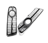 SYLTER Grille De Pare Chocs Grilles De Couverture De Phare Antibrouillard Avant en Nid d'abeille Pièces Réparation Garnitures Rechange pour Accessoires A4 B7/S4 B7/A4 Calandre Voiture(Noir Brillant)