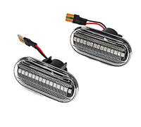 SYLTER Latéraux Dynamique Pour Opel Pour MOVANO Pour VIVARO Un Indicateur Dynamique Intelligent Ampoule LED Clignotant Lumière De Voiture(Crystal)