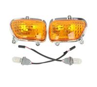 SYLTER Phare Moto Clignotants Avant Gauche Et Droit Plastique Moto pour Goldwing pour GL1800 2001-2017 Phare Moto LED(Orange)