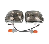 SYLTER Phare Moto Clignotants Avant Gauche Et Droit Plastique Moto pour Goldwing pour GL1800 2001-2017 Phare Moto LED(Smoke)