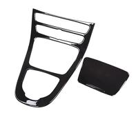 SYLTER Voiture Interieur Autocollant Panneau Changement Vitesse Console Centrale Intérieure Voiture pour Mercedes pour Benz Classe E W213 2016-2018 Bandes Décoration(Noir)