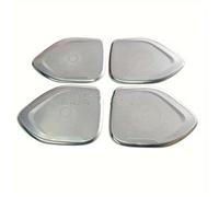 SYLTER Voiture Interieur pour Volvo S60 2020-2024 4 Pièces Garniture Autocollant Couverture Haut-Parleur Audio Panneau Porte Arrière Avant Couverture Haut-Parleur Bandes Décoration(Argent)