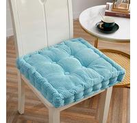 SYLUOQP Coussins de Chaise, Coussins d'assise épais en Coton, Coussins de Sol pour chaises de Jardin, Cuisine ou Salle à Manger, intérieur et extérieur, épaisseur 8 cm,F,40x40cm