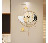 SYLUOQP Horloge Murale Moderne 40 x 80 cm Grande Sans Bruits de Tic-Tac - Pendule Minimaliste Avec Pendule