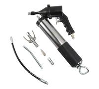 SylvaLexis Pistolet À Gras À Haute Pression Ergonomique avec Tube | action manuelle par manivellette, métal résistant durable, ensemble de buses complet inclus