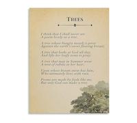 Sylvan Dreams Forest Verse Art Poster on Canvas for Peaceful Bedroom and Creative Studio Decor(Unframed,12x18inch(30x45cm))