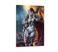 Sylvanas Prints World Of Warcraft Map Poster (10) Impression sur toile 40 x 60 cm