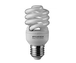 SYLVANIA Ampoule spirale à économie d'énergie pour démarrage rapide 6 000 heures 15 W (équivalent 75 W) culot à vis E27/Edison Blanc chaud