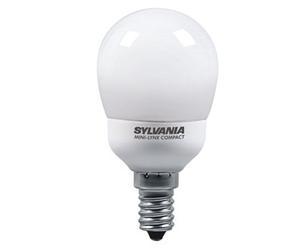 Sylvania E14 Mini-Lynx Compact Sphérique D45 9w /827 230v 10000h