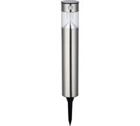 Sylvania Gizmo Solar Bollard, éclairage extérieur au sol, acier inoxydable, acier inoxydable, IP54, garage, III
