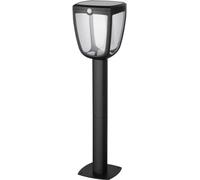 Sylvania Gizmo Solar Bollard Lantern, éclairage extérieur au sol, noir, acrylonitrile-butadiène-styrène (ABS), aluminium, IP54, garage, III