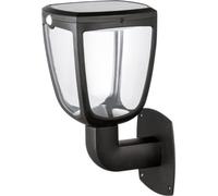 Sylvania Gizmo Solar Wall Light Lantern, éclairage mural pour l'extérieur, noir, acrylonitrile-butadiène-styrène (ABS), IP54, route, III