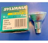 SYLVANIA Lampe Halogène Hi-Spot 80 230V 75W E27 25° 1300cd DIMMABLE