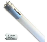 SYLVANIA Lampe LED T8 60 cm, 4000 K, blanc neutre, remplacement de 900 lm, 6,6 W, avec démarreur
