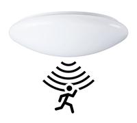 Sylvania Lampe Murale LED Plafonnier Blanc Ø33cm IP44 18W 3/4000K Détecteur