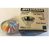SYLVANIA Professional FND 50W 12V 13° Cool Beam Bleu Halogène Transparent