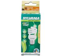 Sylvania spirale à économie d'énergie Fast Start 6 000 h, ES/E27/Culot Edison à vis Warmwhite, Verre, E27 (Edison Screw) 12W 240V