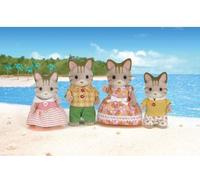 SYLVANIAN FAMILIES - 5180 - Famille Chat Tigre - Les Familles - Articulée et Habillée - A partir de 3 ans