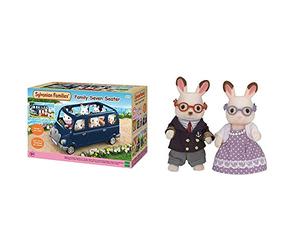 SYLVANIAN FAMILIES - 5274 - Monospace 7 Places & Les Grands-Parents Lapin Chocolat Families Mini-poupées et Figurines, 5190, Multicolore, Norme