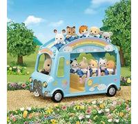 Playset Sylvanian Families Le bus arc-en-ciel des bébés Multicolore G