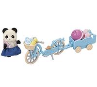 La fille panda, son vélo et sa remorque - SYLVANIAN FAMILIES - 5652 - Pour enfant à partir de 3 ans