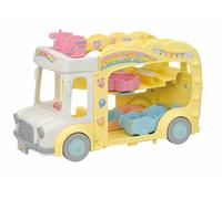 Sylvanian Families - 5744 Rainbow Fun Nursery Bus - Dollhouse Playsets