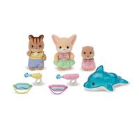 Sylvanian Families Amis de la crèche - Le trio des bébés à la piscine