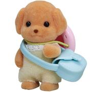 SYLVANIAN FAMILIES - Bébé caniche avec chapeau et sac - Mini-univers pour enfant