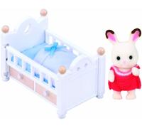 Sylvanian Families: Chocolate Rabbit Baby Set (Baby Bed) (5017)