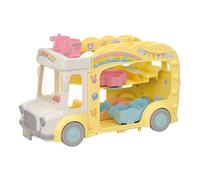 Sylvanian Families – Ensemble de jeu Le Bus et sa Cour de récréation 5744 – La crèche – Mini Poupées