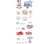 Sylvanian Families Playset – La fille chat bicolore et goûter d'anniversaire