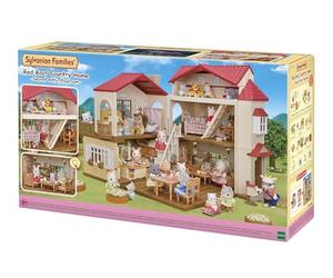 Sylvanian Families - La grande maison éclairée et sa pièce secrète - Maison avec + 10 accessoires - Plongez dans l'univers de la famille Sylvanian - Figurines miniatures - Jouet enfant 3 ans - 5716