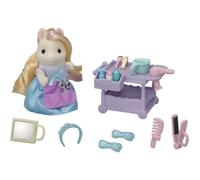 Sylvanian Families - Le Salon Coiffure - La maman Poney et son kit de coiffure - 5644 - Figurines Prêt à Jouer - Mini Poupées