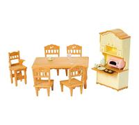 Sylvanian Families - La salle à manger - Set + de 15 accessoires - Plongez dans l'univers de la famille Sylvanian - Mobilier pour figurines miniatures - Jouet enfant 3 ans et + - 5340