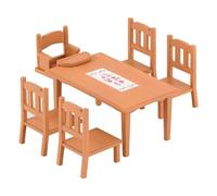 Sylvanian Families - La table du repas - Set + 5 pièces - Plongez dans l'univers de la famille Sylvanian - Mobilier pour figurines et maisons de poupées - Jouet enfant 3 ans et + - 4506