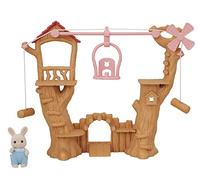 Sylvanian Families - La tyrolienne des bébés - 1 figurine Lapin incluse - Plongez dans l'univers de la famille Sylvanian - Figurines animaux miniatures - Jouet enfant 3 ans et + - 5452
