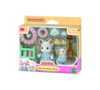 Sylvanian Families - Le Bain des frères Souris Marshmallow - Figurines Miniatures- 5805