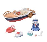 SYLVANIAN FAMILIES - Le Bateau de Plaisance - 1 Figurine Incluse - Plongez dans l'univers des Figurines Miniatures - Jouet Enfant 3 Ans et + | 5864