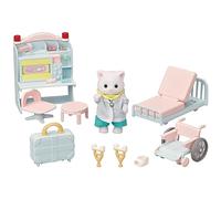 SYLVANIAN FAMILIES - Le coffret docteur du village - 5705 - Figurines Prêt à Jouer - Mini Poupées Multicolore