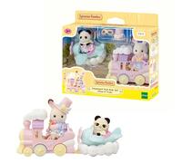 Sylvanian Families - Le Petit Train des Nuages - 2 Figurines Incluses - Plongez dans l'univers de la Famille Sylvanian - Figurines Miniatures - Jouet Enfant 3 Ans et + - 5819