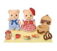 Sylvanian Families - Poupée - Le pique-nique gourmand des Ours Biscuit - Multicolore