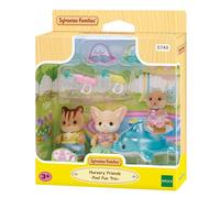 Sylvanian Families - Le Trio des bébés à la Piscine - 5749 - Figurines Prêt-à-Jouer - Mini Poupées